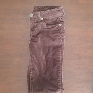 Girls corduroy pants, brown, size 20, Justice
